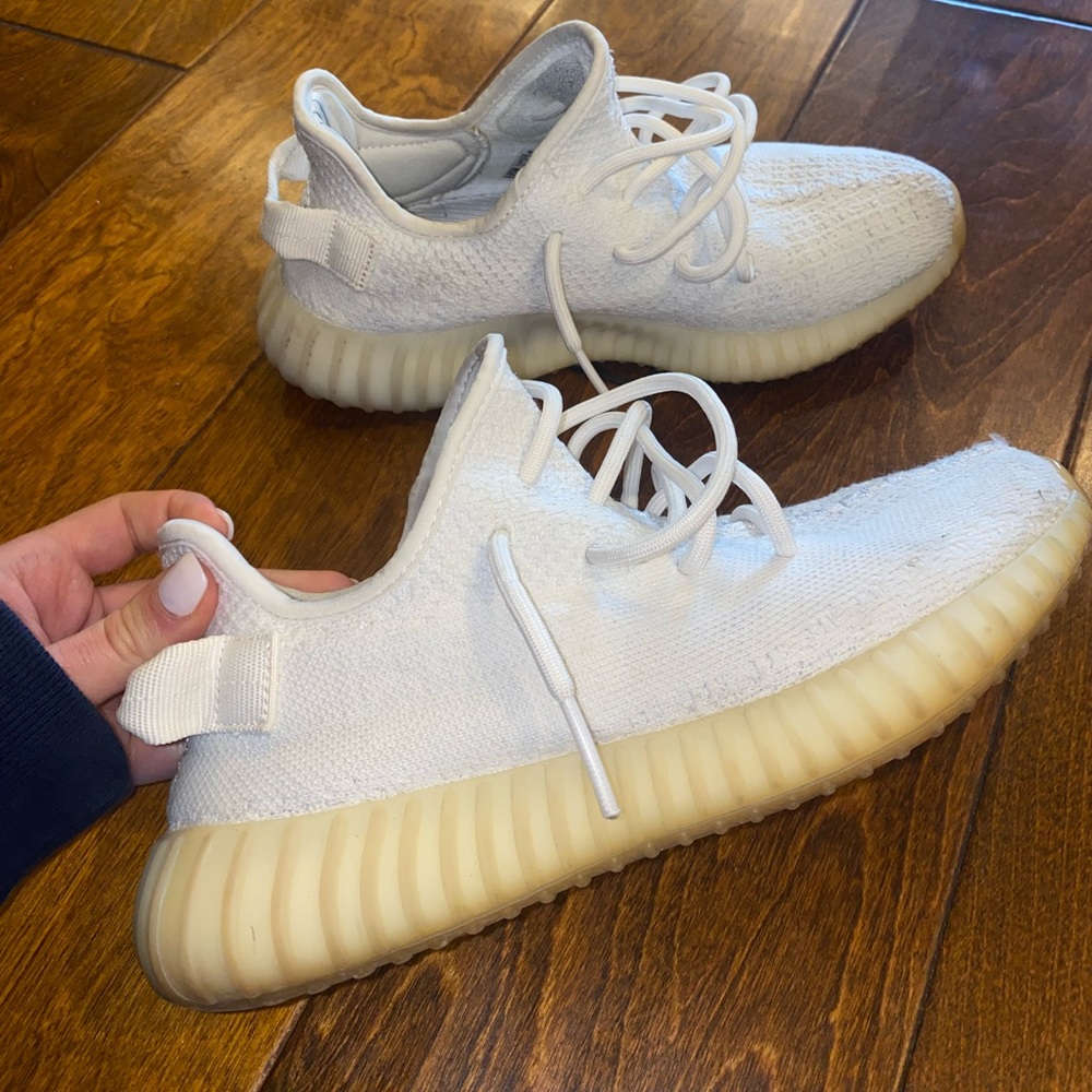 Lightly used very well cared for REAL YEEZYS. All white. Great condition.